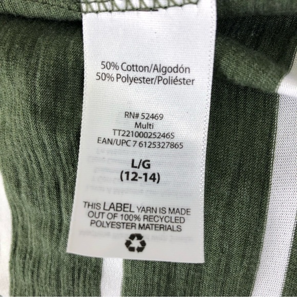 3/$18 Time & Tru Striped Tee - Picture 3 of 4